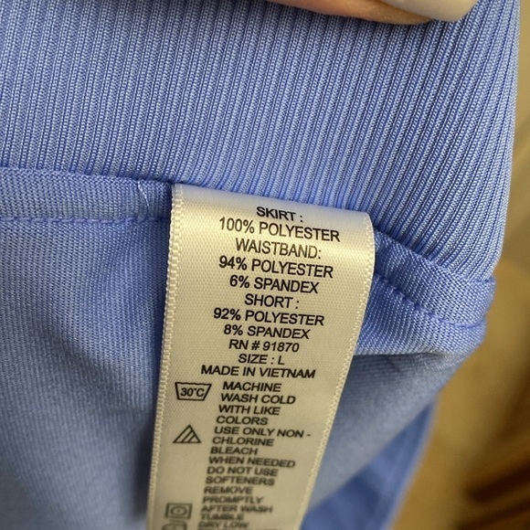 Cypress Club Skort Pull on Lavender activewear Golf Tennis pickle ball size L - Picture 8 of 10